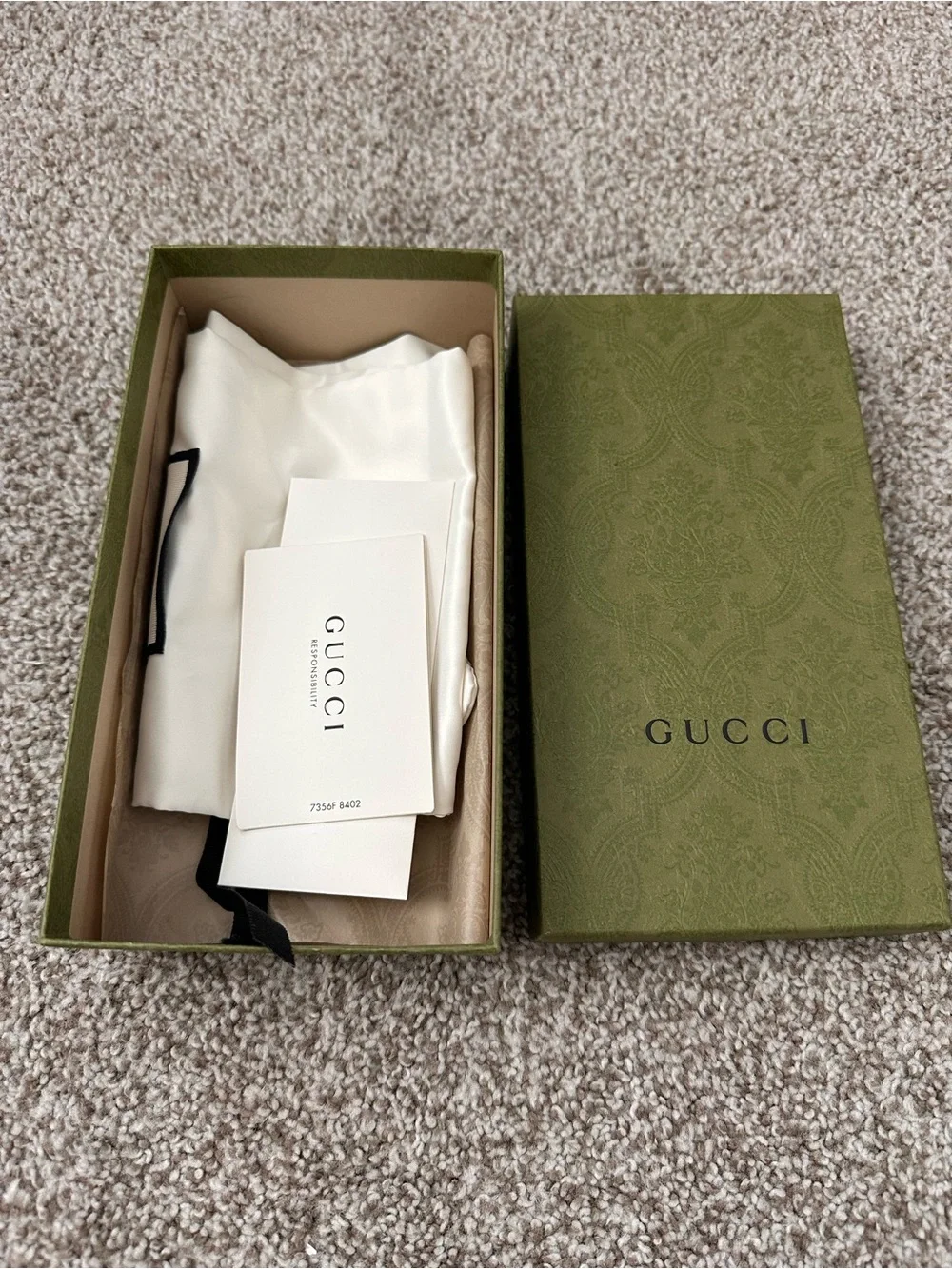 Gucci accessory packaging